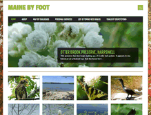 Tablet Screenshot of mainebyfoot.com